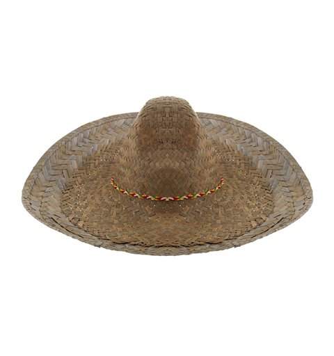 Αποκριάτικο Αξεσουάρ Καπέλο Σομπρέρο Μεξικάνου Ψάθινο
