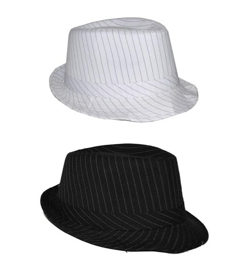 Αποκριάτικο Αξεσουάρ Καπέλο Καβουράκι Ριγέ Μαύρο
