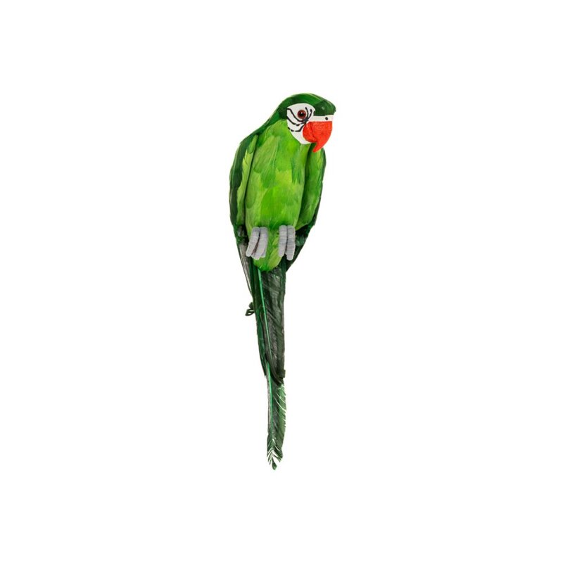 Διακοσμητικός Υφασμάτινος Παπαγάλος Πράσινος 46x12x12 εκ.