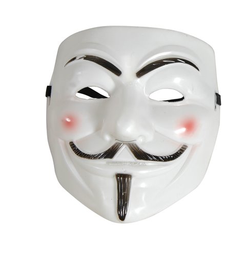 Αποκριάτικο Αξεσουάρ Μάσκα Προσώπου Anonymous