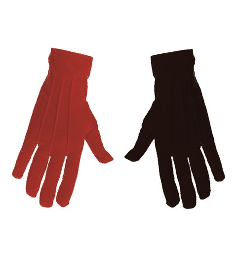 Αποκριάτικο Αξεσουάρ Γάντια Μαύρο-Κόκκινο 23 εκ.