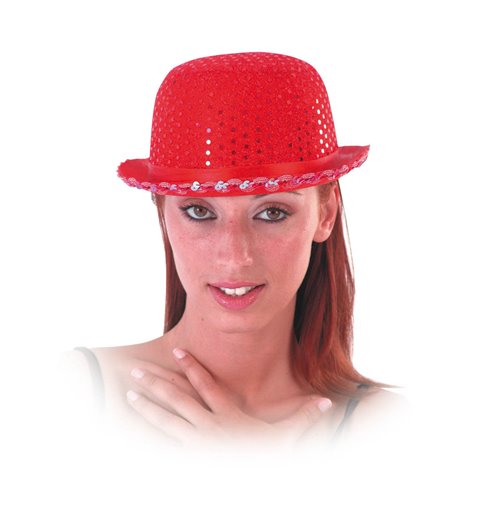 Αποκριάτικο Αξεσουάρ Καπέλο Σαρλώ Κόκκινο