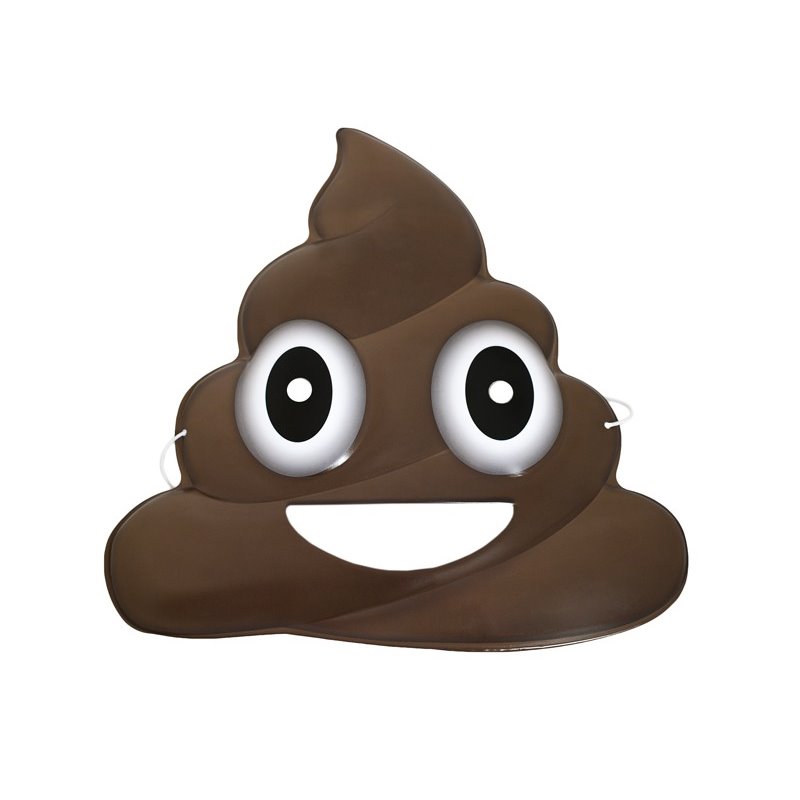 Αποκριάτικο Αξεσουάρ Μάσκα Emoji Poop
