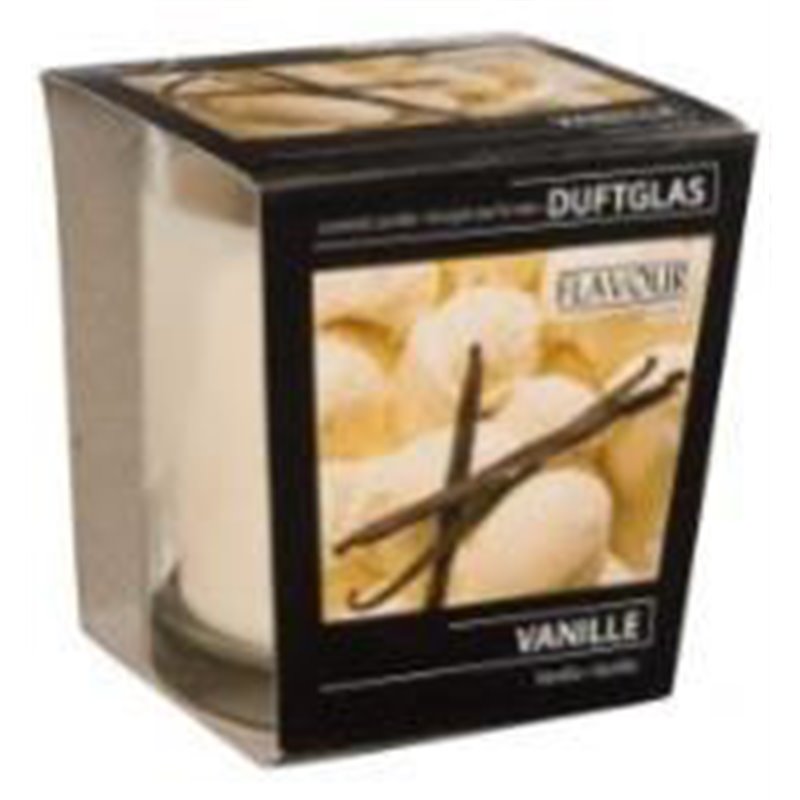 Χριστουγεννιάτικο Αρωματικό Κερί με Ποτηρι Vanilla