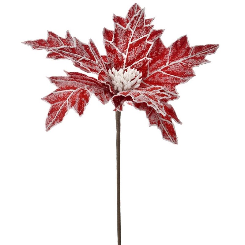 Λουλούδι Βάζου Αλεξανδρινό Κόκκινο Χιονέ Φ25x60 εκ. 