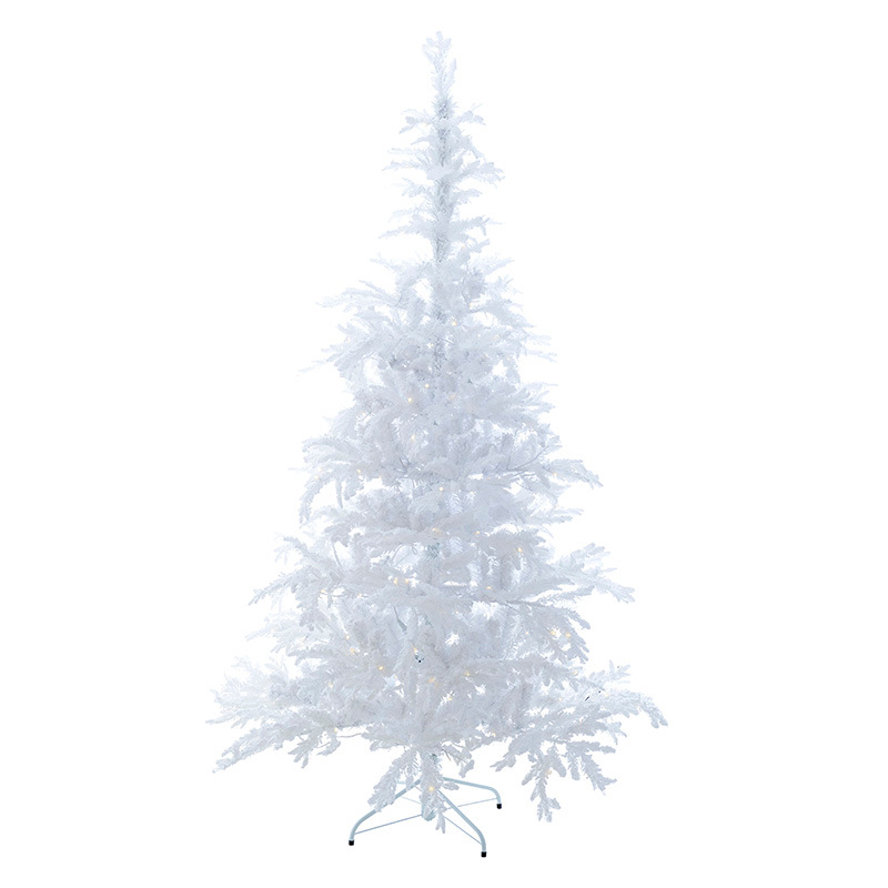 Δέντρο Χιονισμένο με Φωτάκια Λευκό 240 εκ.
