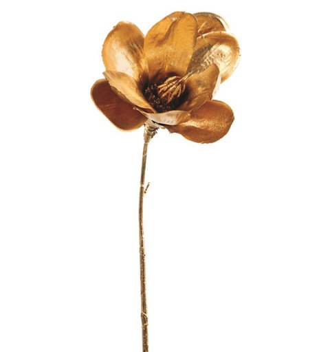 Λουλούδι Βάζου Μανώλια Χρυσό 38 εκ.