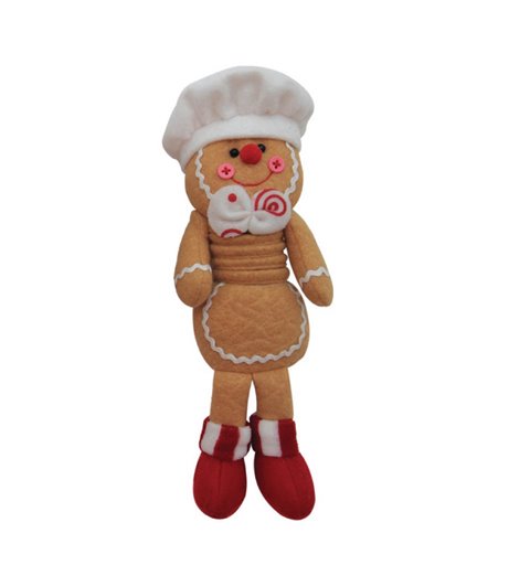 Στολίδι Υφασμάτινο Gingerbread Ελατήριο 25 εκ. 
