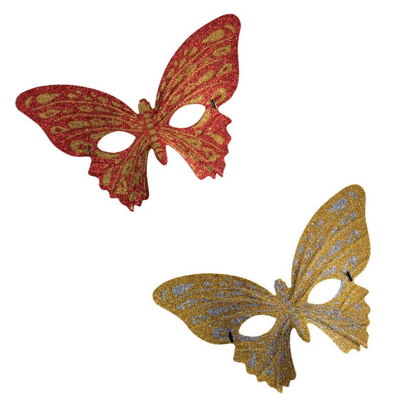 Αποκριάτικο Αξεσουάρ Μάσκα Ματιών Πεταλούδα Με Glitter