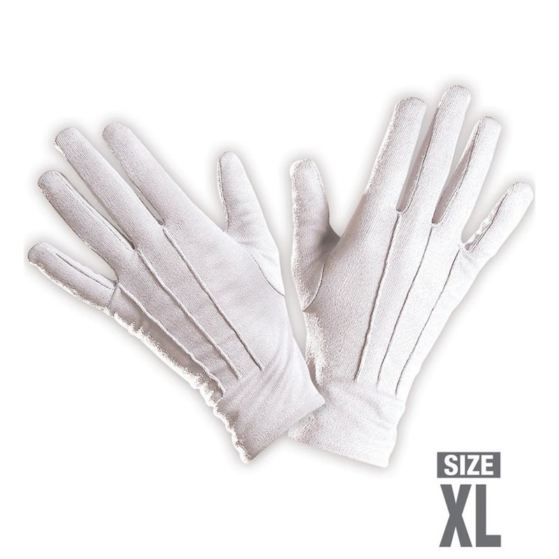 Αποκριάτικο Αξεσουάρ Γάντια Λευκά Large