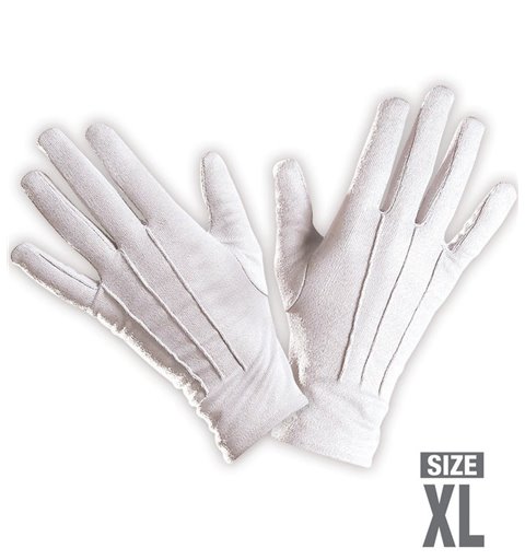 Αποκριάτικο Αξεσουάρ Γάντια Λευκά Large