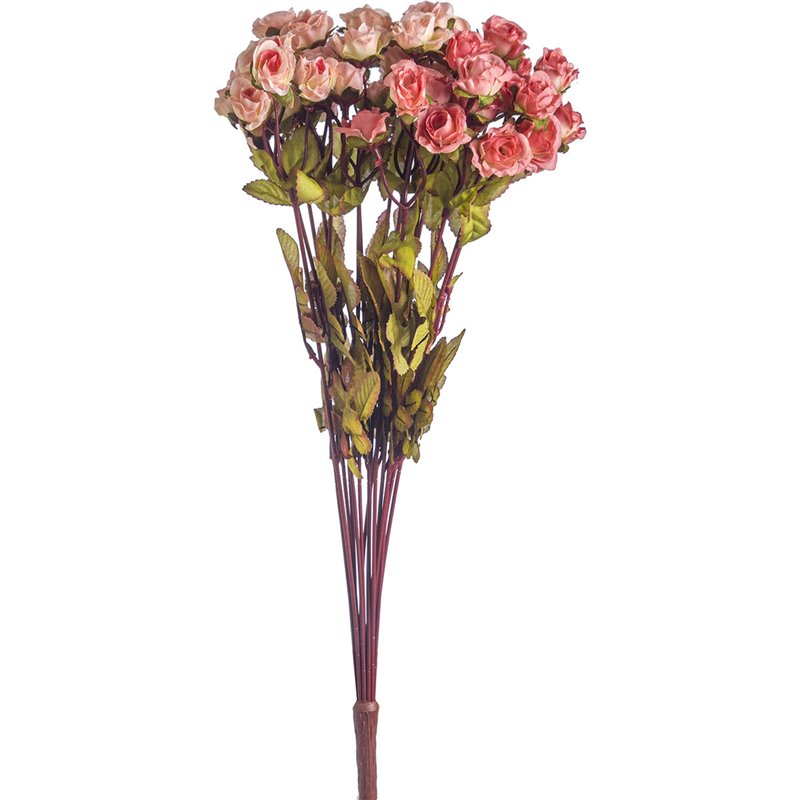Διακοσμητικό Μπουκέτο Τριαντάφυλλα Ροζ 56 εκ.