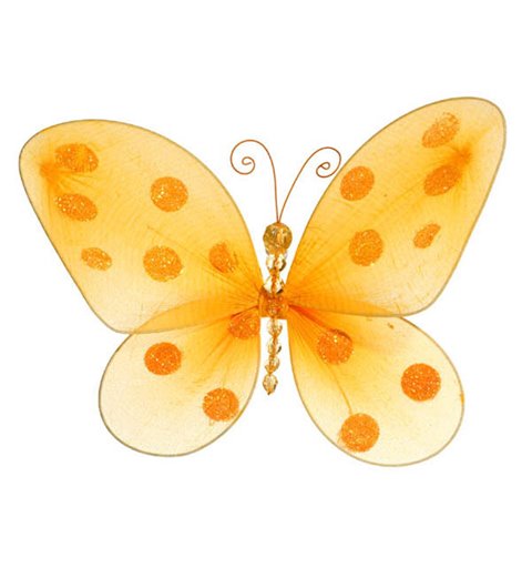 Διακοσμητική Πεταλούδα Υφασμάτινη 36x23 εκ.