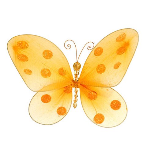 Διακοσμητική Πεταλούδα Υφασμάτινη 13x10 εκ.