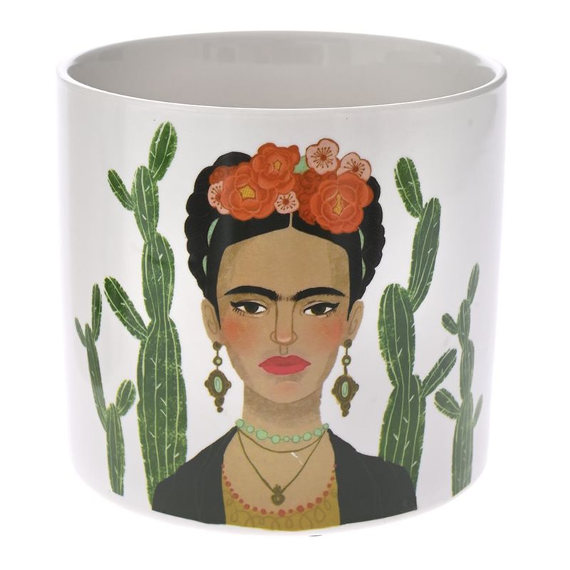 Διακοσμητικό Κασπώ Κεραμικό Frida Kahlo 13x13x12 εκ.