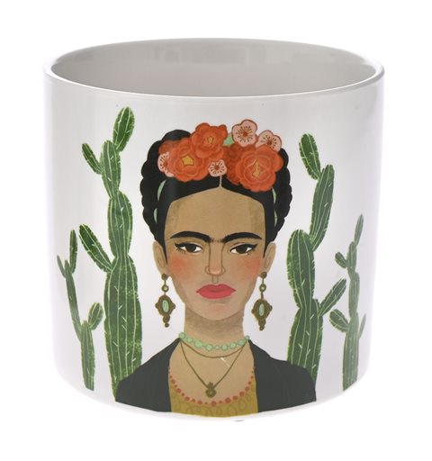 Διακοσμητικό Κασπώ Κεραμικό Frida Kahlo 13x13x12 εκ.