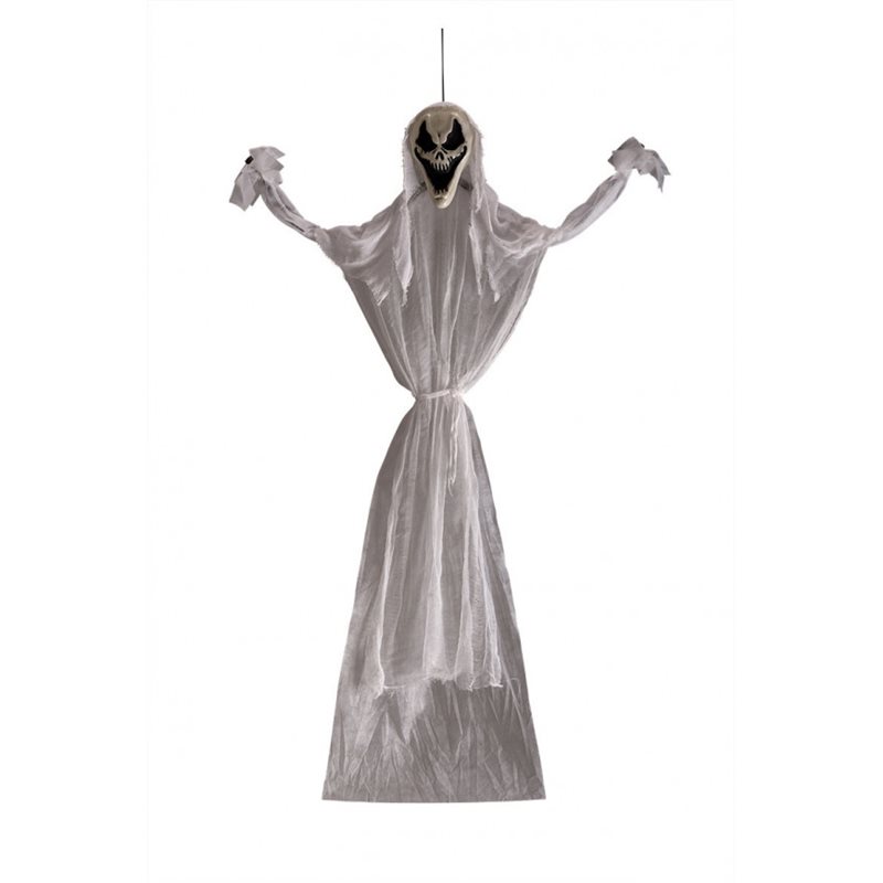 Αποκριάτικο Αξεσουάρ Halloween Κρεμαστός Σκελετός Φάντασμα με Φως