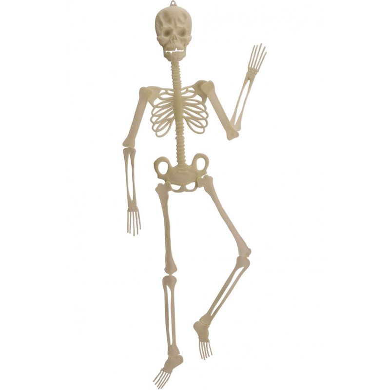 Αποκριάτικο Αξεσουάρ Halloween Κρεμαστός Σκελετός Φωσφοριζέ