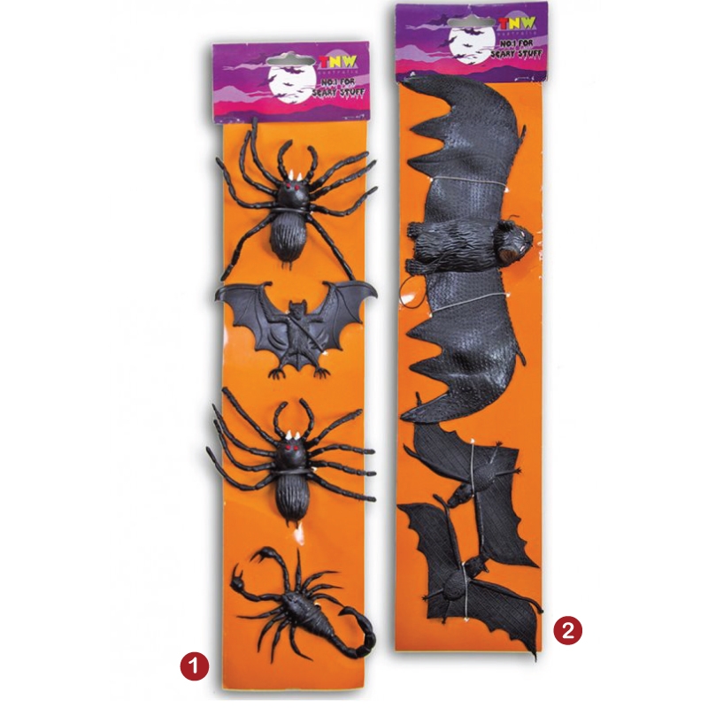 Αποκριάτικο Αξεσουάρ Halloween Διακοσμητικά Νυχτερίδες Αράχνες