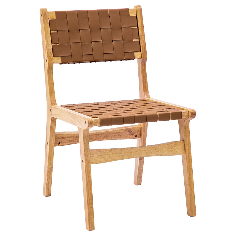 Καρέκλα Ridley  ξύλο-pu φυσικό