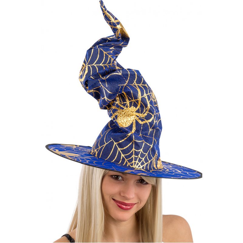 Αποκριάτικο Αξεσουάρ Halloween Καπέλο Μάγισσας Μπλε
