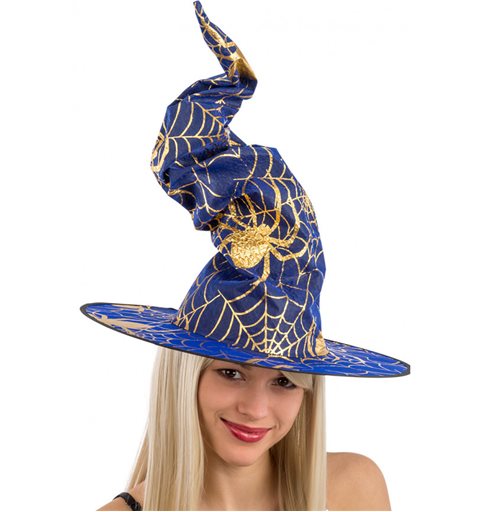 Αποκριάτικο Αξεσουάρ Halloween Καπέλο Μάγισσας Μπλε