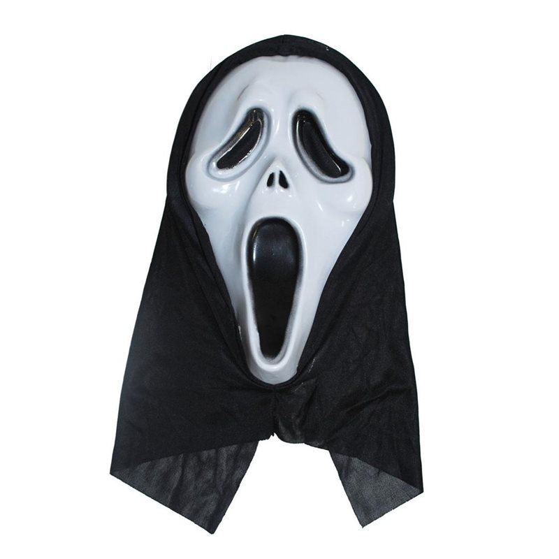 Αποκριάτικο Αξεσουάρ Halloween Μάσκα Scream με Κουκούλα Πλαστική  