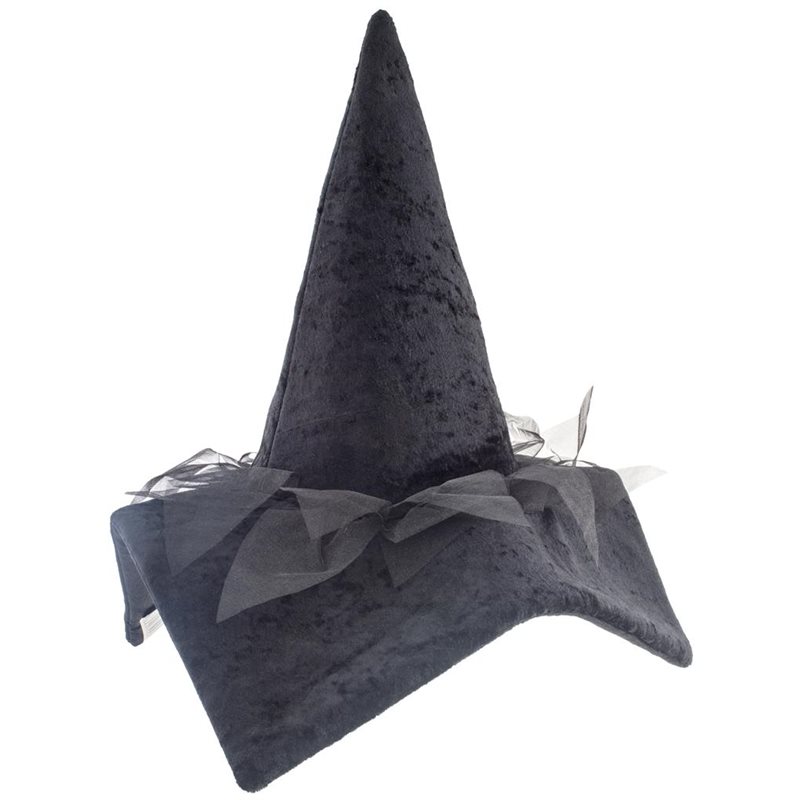 Αποκριάτικο Αξεσουάρ Halloween Καπέλο Μάγισσας Μαύρο