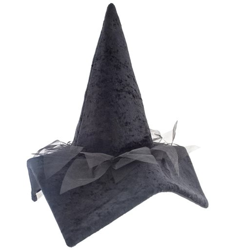Αποκριάτικο Αξεσουάρ Halloween Καπέλο Μάγισσας Μαύρο