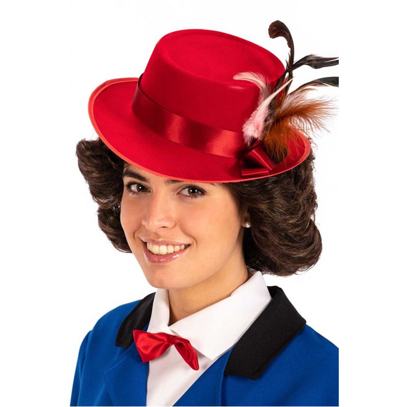 Αποκριάτικο Αξεσουάρ Περούκα Mary Poppins με Καπέλο
