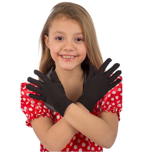 Αποκριάτικο Αξεσουάρ Γάντια Μαύρα Παιδικά