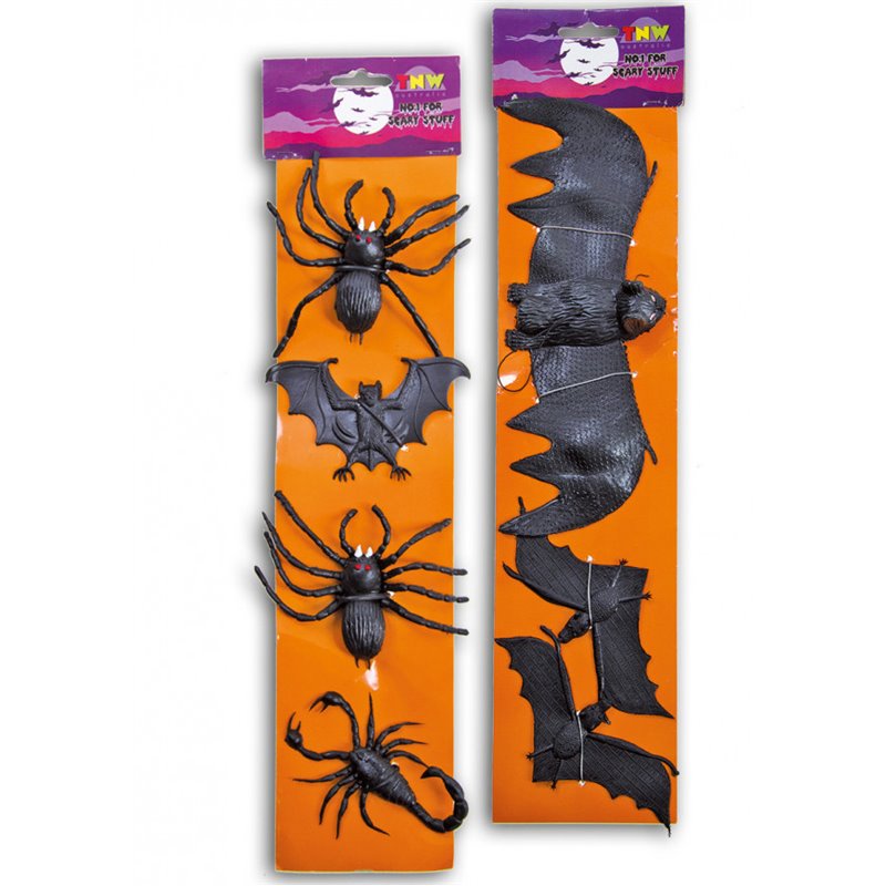 Αποκριάτικο Αξεσουάρ Halloween Διακοσμητικά Νυχτερίδες Αράχνες