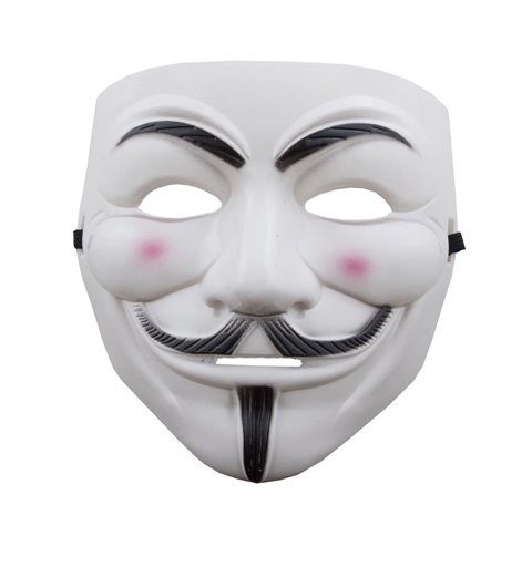 Αποκριάτικο Αξεσουάρ Μάσκα Προσώπου Anonymous 