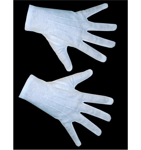 Αποκριάτικο Αξεσουάρ Γάντια Λευκά Κοντά