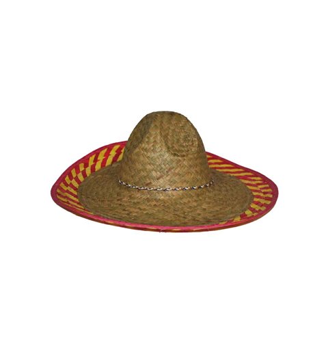 Αποκριάτικο Αξεσουάρ Καπέλο Μεξικάνου Ψάθινο Φ45 εκ.