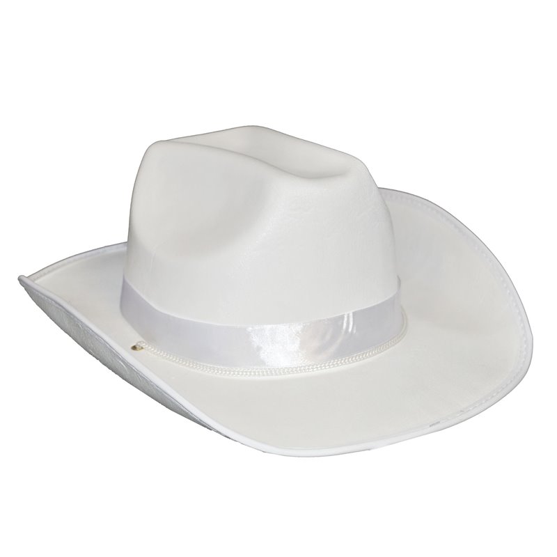 Αποκριάτικο Αξεσουάρ Καπέλο Cowboy Λευκό