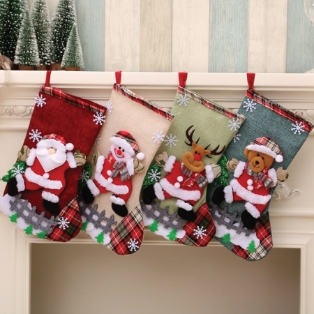 Χριστουγεννιάτικες Κάλτσες - Ποδιές - Υφάσματα
